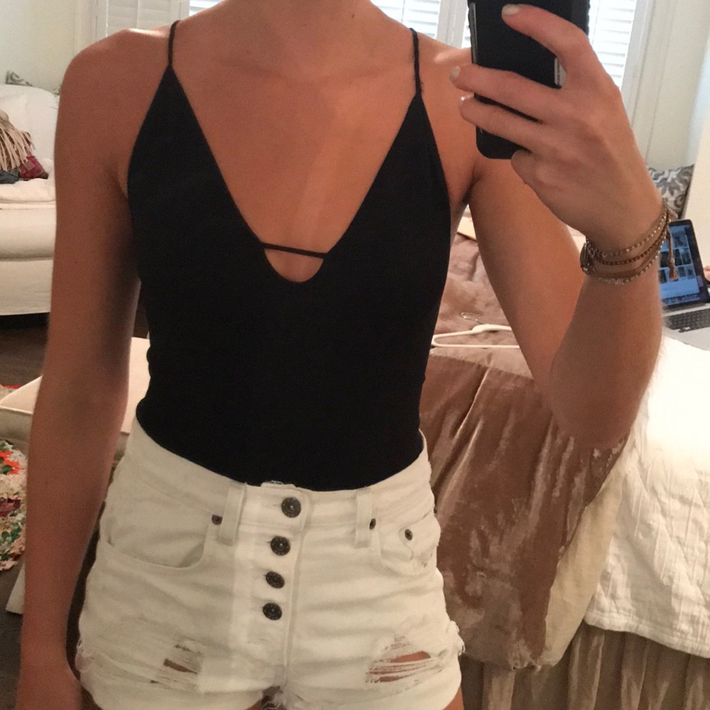 Free People Ribbed Body Suite